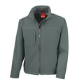 Grey - Front - Result Mens Classic Soft Shell Jacket