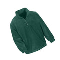 Forest Green - Back - Result Adults Unisex Polartherm Zip Neck Fleece
