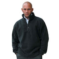 Black - Back - Result Adults Unisex Polartherm Zip Neck Fleece