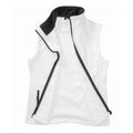 White-Black - Back - Result Mens Core Printable Soft Shell Bodywarmer