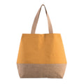Cumin Yellow-Natural - Front - Kimood Canvas And Jute Shopper Bag