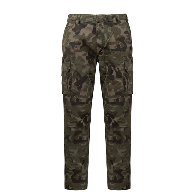 Camouflage - Front - Kariban Adults Unisex Multi-Pocket Cargo Trousers