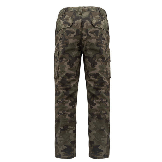 Camouflage - Back - Kariban Adults Unisex Multi-Pocket Cargo Trousers