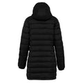 Black - Back - Kariban Womens-Ladies Lightweight Long Padded Parka Jacket