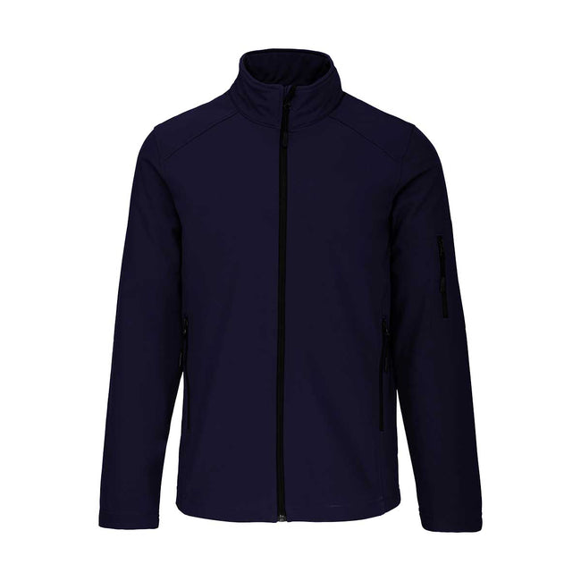 Navy - Front - Kariban Mens Soft Shell Jacket
