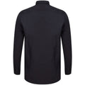 Black - Back - Henbury Mens Modern Long Sleeve Slim Fit Oxford Shirt
