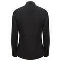 Black - Back - Henbury Womens-Ladies Modern Long Sleeve Oxford Shirt