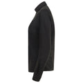 Black - Side - Henbury Womens-Ladies Modern Long Sleeve Oxford Shirt