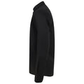 Black - Side - Henbury Mens Modern Long Sleeve Oxford Shirt