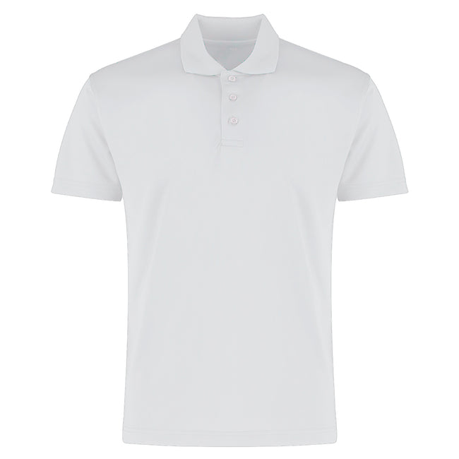 Navy - Back - Kustom Kit Mens Cooltex Plus Micro Mesh Polo Shirt