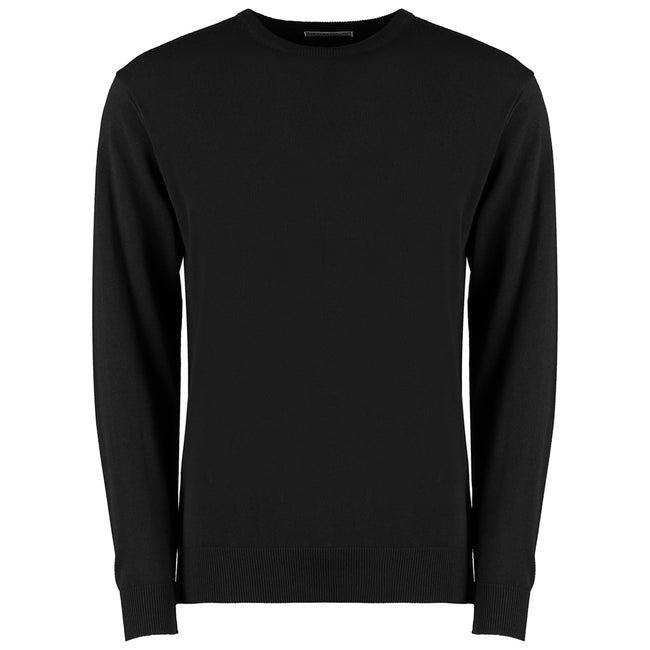Black - Front - Kustom Kit Mens Arundel Crew Neck Sweater