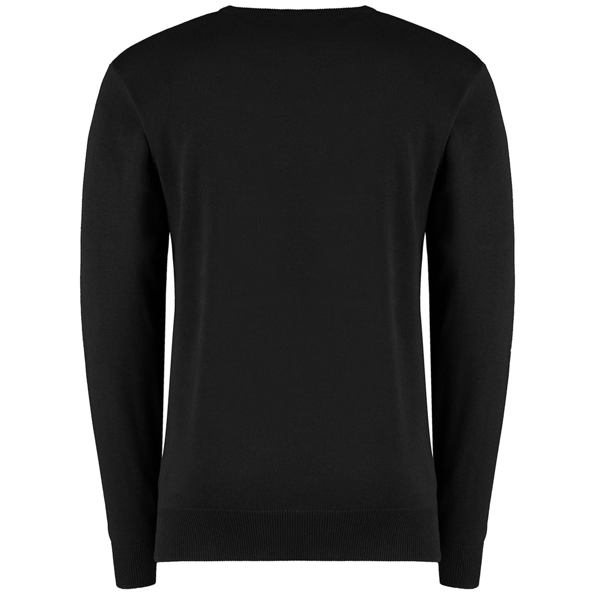 Black - Back - Kustom Kit Mens Arundel Crew Neck Sweater