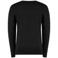 Black - Back - Kustom Kit Mens Arundel Crew Neck Sweater