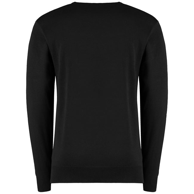 Black - Back - Kustom Kit Mens Arundel Crew Neck Sweater