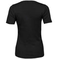 Black - Back - Tee Jays Womens-Ladies Interlock T-Shirt