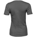 Dark Grey - Back - Tee Jays Womens-Ladies Interlock T-Shirt