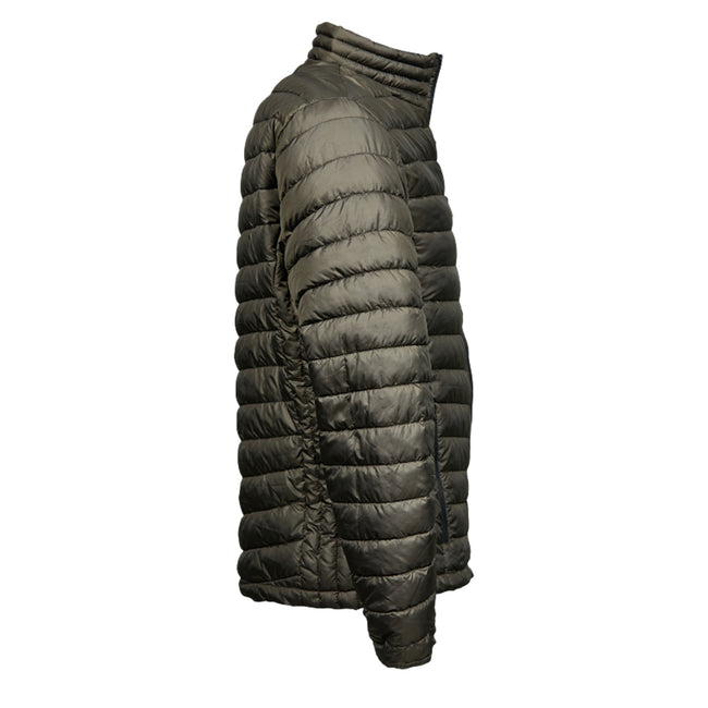 Dark Olive - Side - Tee Jays Mens Zepelin Padded Jacket