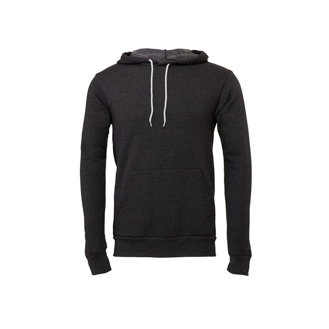 Dark Grey Heather - Front - Bella + Canvas Adults Unisex Pullover Hoodie