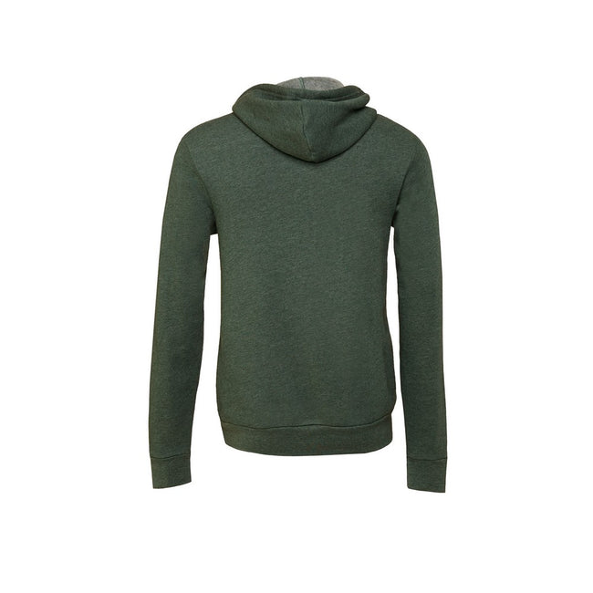 Heather Forest Green - Back - Bella + Canvas Adults Unisex Pullover Hoodie