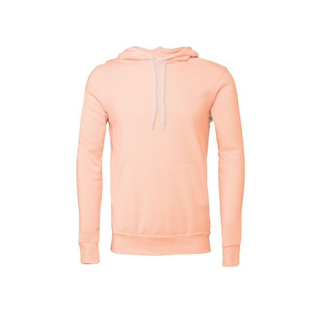 Peach - Front - Bella + Canvas Adults Unisex Pullover Hoodie