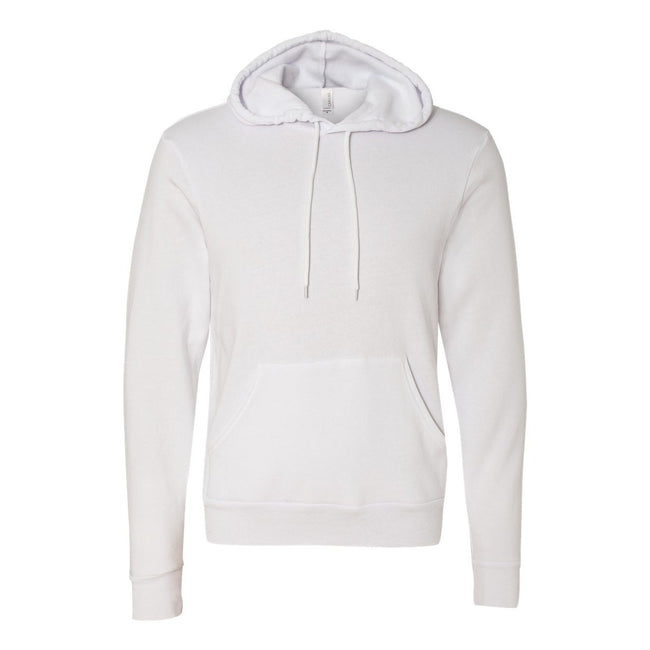 White - Front - Bella + Canvas Adults Unisex Pullover Hoodie