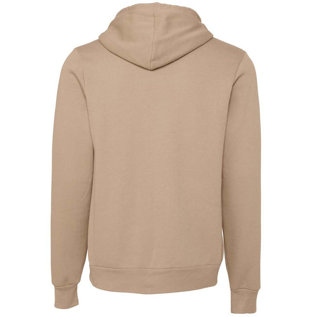 Tan - Back - Bella + Canvas Adults Unisex Pullover Hoodie