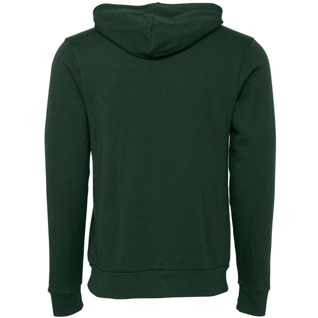 Forest Green - Back - Bella + Canvas Adults Unisex Pullover Hoodie