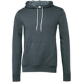 Slate Heather - Front - Bella + Canvas Adults Unisex Pullover Hoodie