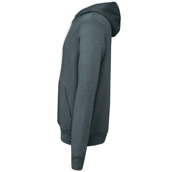 Slate Heather - Side - Bella + Canvas Adults Unisex Pullover Hoodie