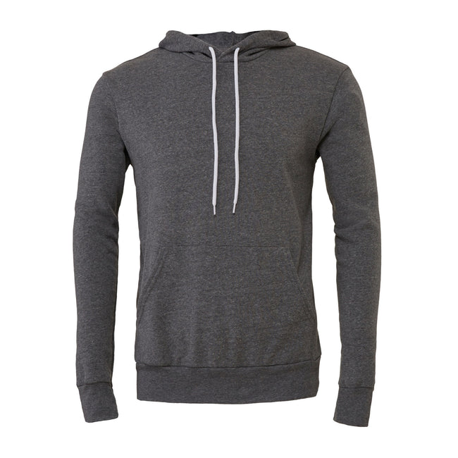 Deep Heather - Front - Bella + Canvas Adults Unisex Pullover Hoodie