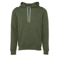 Military Green - Front - Bella + Canvas Adults Unisex Pullover Hoodie