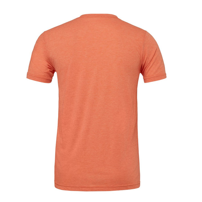 Coral - Back - Bella + Canvas Adults Unisex Crew Neck T-Shirt