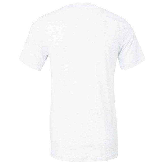 Solid White - Back - Bella + Canvas Adults Unisex Tri-Blend T-Shirt