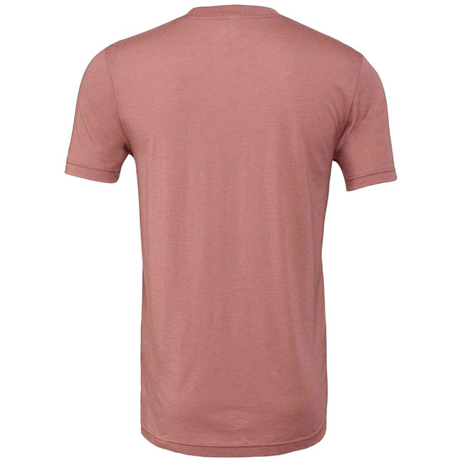 Mauve - Back - Bella + Canvas Adults Unisex Tri-Blend T-Shirt