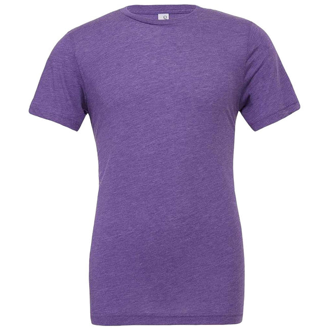 Purple - Front - Bella + Canvas Adults Unisex Tri-Blend T-Shirt