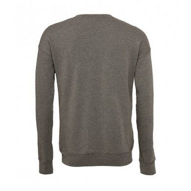 Deep Heather - Back - Bella + Canvas Adults Unisex Drop Shoulder Sweatshirt