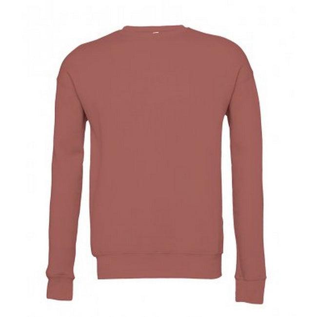 Mauve - Front - Bella + Canvas Adults Unisex Drop Shoulder Sweatshirt