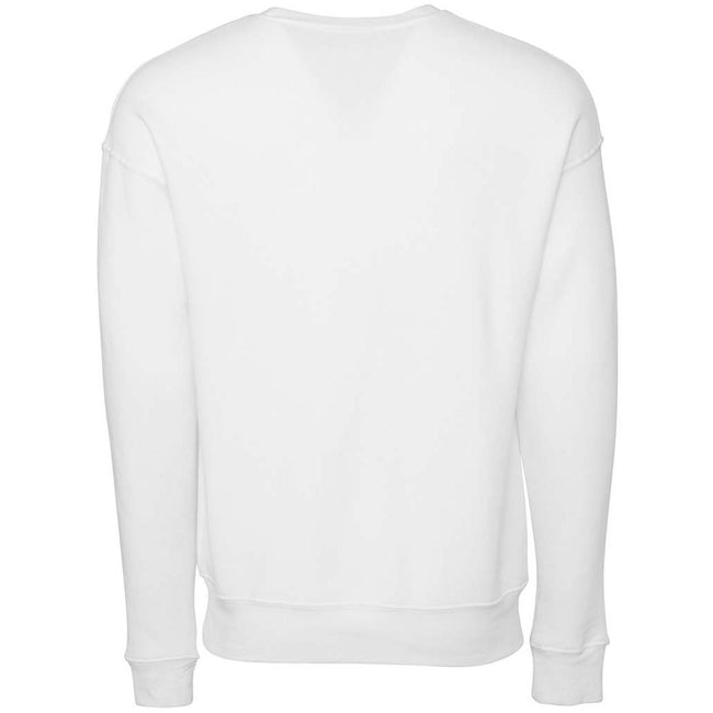 DTG White - Back - Bella + Canvas Adults Unisex Drop Shoulder Sweatshirt