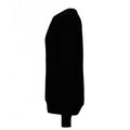 Black - Side - Bella + Canvas Adults Unisex Drop Shoulder Sweatshirt