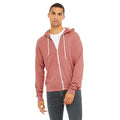 Mauve - Lifestyle - Bella + Canvas Adults Unisex Full Zip Hoodie