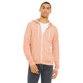 Peach - Lifestyle - Bella + Canvas Adults Unisex Full Zip Hoodie
