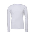 White - Front - Bella + Canvas Adults Unisex Jersey Long Sleeve T-Shirt
