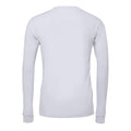 White - Side - Bella + Canvas Adults Unisex Jersey Long Sleeve T-Shirt