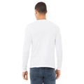 White - Lifestyle - Bella + Canvas Adults Unisex Jersey Long Sleeve T-Shirt