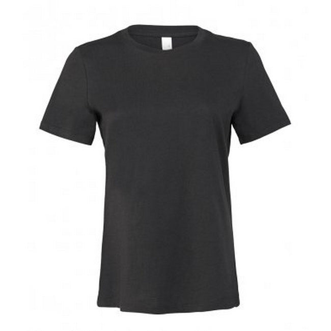 Dark Grey - Front - Bella + Canvas Womens-Ladies Relaxed Jersey T-Shirt