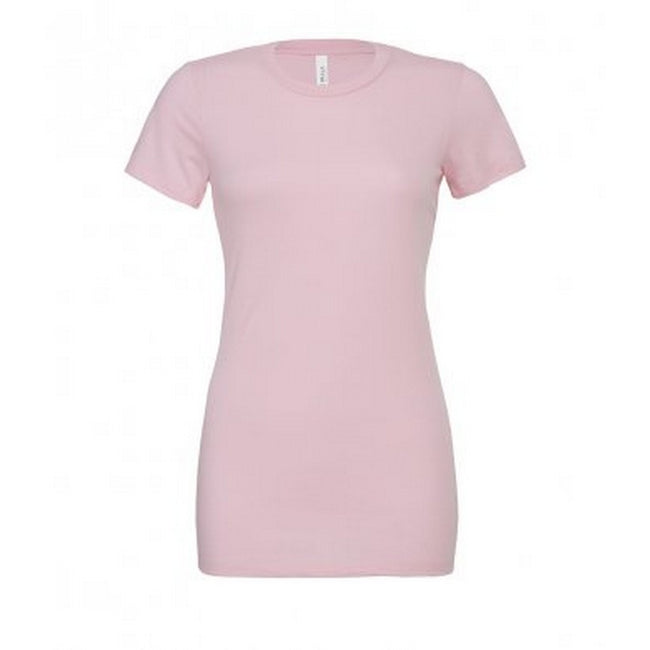 Pink - Front - Bella + Canvas Womens-Ladies Relaxed Jersey T-Shirt