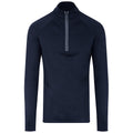 French Navy - Front - AWDis Just Cool Mens Cool-Flex Half Zip Top