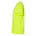 Safety Green - Side - Gildan Mens Heavy Cotton T-Shirt