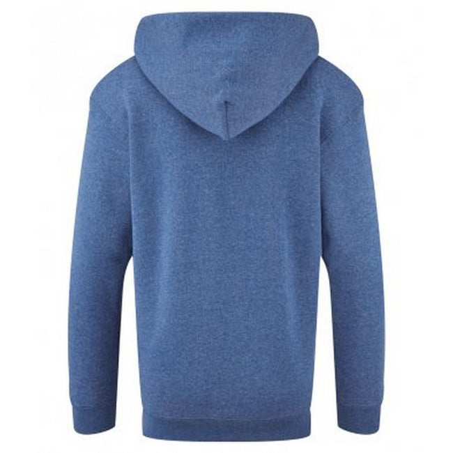 Heather Royal - Back - Fruit of the Loom Childrens-Kids Classic Hooded Sweatshirt