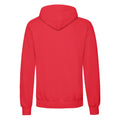 Red - Back - Fruit Of The Loom Adults Unisex Classic Hooded Sweatshirt